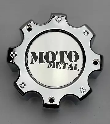 *USED Moto Metal Chrome 8 Lug Wheel Center Cap SCREWS NOT INCLUDED MO909B8165C • $19.99