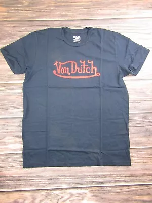 Von Dutch NEW NWT Mens Large Navy Blue Short Sleeve Tee T Shirt • $14.99