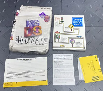 Microsoft MS-DOS 6.22 Upgrade Big Box PC Manual + Pamphlets Only • $19.99