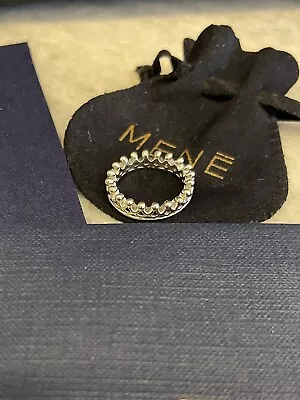 MENE 24K (.999) Platinum 9.27 Grams “Crown” Ring. SIZE 7 • £530.07