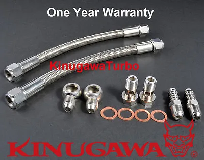 Turbo Water 6AN Teflon Line Kit M14 X 1.5mm Garrett  T25 T28 3/8  (10mm) Hose • $39.99