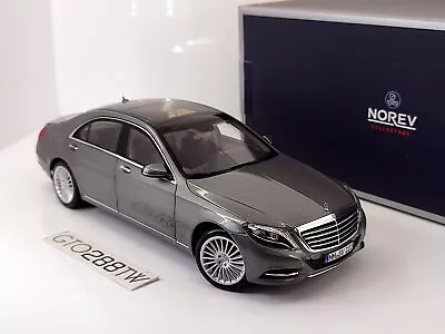 Norev 1:18 Scale Mercedes-Benz S-Class Sedan 2013(W222/V222) Silver Grey Met. • $280