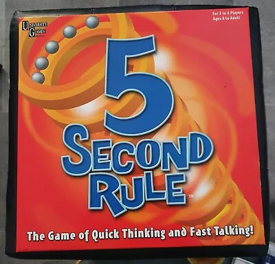 University Games 5 Second Rule Board Game • $24.95