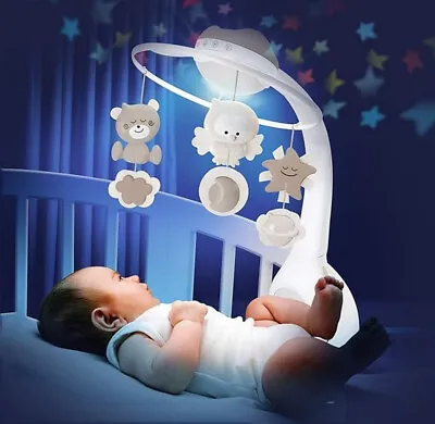 Baby 3-in-1 Projector & Musical Mobile Convertible 6 Melodies 4 Sounds Infantino • £33