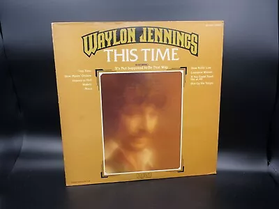 Waylon Jennings- This Time Vinyl Lp Ayl1-3942 Rca 1974 Vintage  • $18