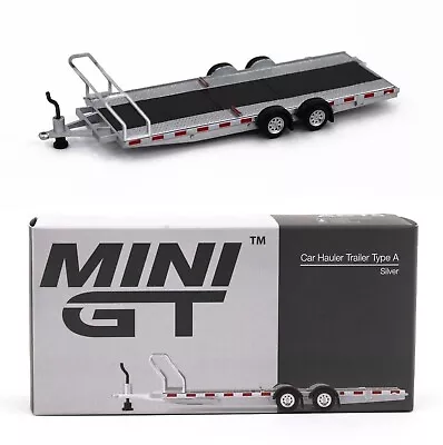 Mini GT Car Hauler Trailer Type A Silver • $25