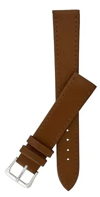 Tan Brown TA Extra Long Leather Watch Strap 10mm To 24mm With FREE Fitting Pins • £4.45