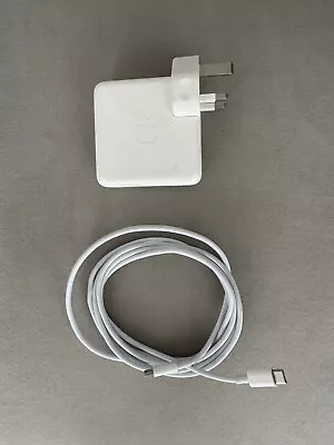 Genuine Apple 61W USB-C Macbook Pro & Air Power Adapter Charger With Cable A1947 • £20