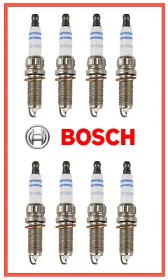 8 Bosch Double Iridium Spark Plugs OEM GERMANY ZR6SII3320 Benz 0041598103 • $58.95