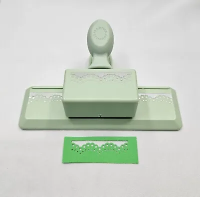 Vintage Martha Stewart DOILY LACE Green Paper Punch Crafts Scrapbook Card Making • $14.99
