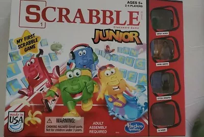 2016 Hasbro SCRABBLE Jr. My First Scrabble Game In Original Box And Complete • £6.74