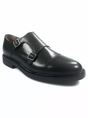 Nib Polo Ralph Lauren Black Leather Monk Strap Shoes • $229.92