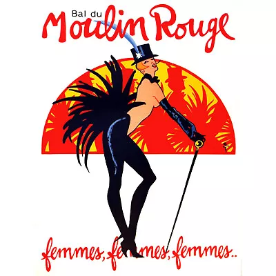 Theatre Stage Burlesque Moulin Rouge Ball Exotic Dance Venue Paris Fine Art Prin • $23.49