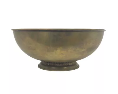 Vintage Art Deco Ystad Brass Bowl Sweden 9 1/2” Mid Century Scandinavian - RARE • $58.49