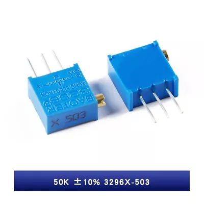 3296X Multi-turn Trimmer Potentiometers Adjustable Resistance 100R - 1M Ohm ±10% • $2.23