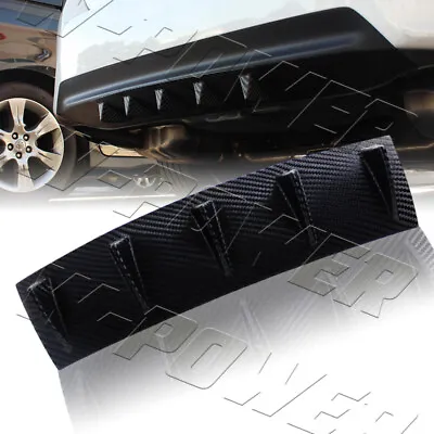 Carbon Style 23  X 6  Lower Bumper Diffuser 5-Fin Shark Fin Spoiler Lip Splitter • $17.43