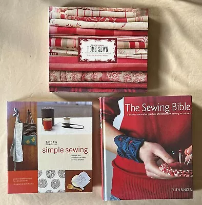 Lot Of Hardcover SEWING Books W/ Pattern Sheets - Meng/Singer/Jansdotter • $29.95