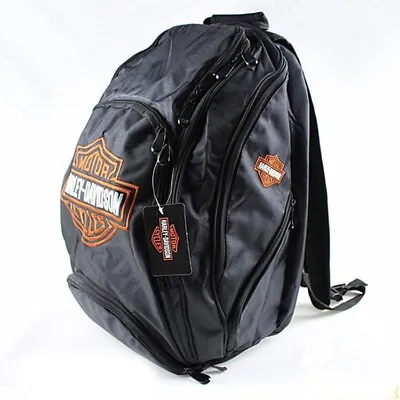 Backpack IN Nylon Harley Davidson Bag Logo BAR & Shield Containers • $473.55