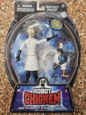 Robot Chicken Mad Scientist & Chicken Figure Adult Swim New Jazwares 2010 • $39.99