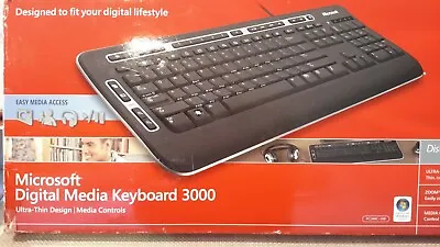 Microsoft Digital Media Keyboard 3000(Model 1343) J93-00001 Pre-owned • $49.99