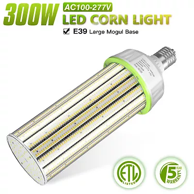 300W LED Corn Cob Bulb E39 Mogul Base Replace 15000W MH Warehouse Lighting 5000K • $122.41