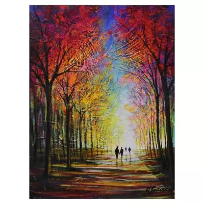 Mark Braver Colorful Trees Limited Edition Serigraph Canvas Numbered Hand Signed • $300