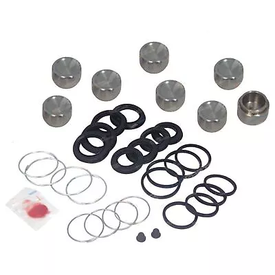 Front Brake Caliper Rubbers Pistons Kit For Landcruiser 80 Series 8/92~98 • $173.95