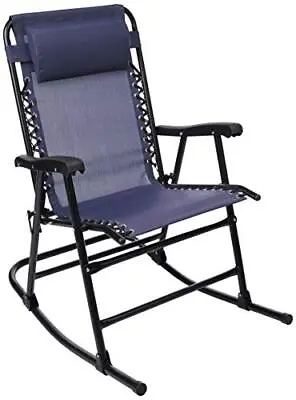 Foldable Rocking Chair Navy • £79.59