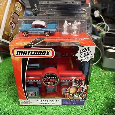 Matchbox Diecast Burger Zone Adventure Set With MBX Car -- Sealed Package • $14.99