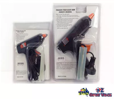 2pcs 12Watt Hot Glue Gun 11mm 7mm Glue Gun Glue Sticks Silicone Nozzle Craft DIY • $22.99