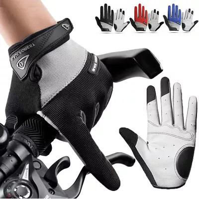 Touch Screen Motorcycle Gloves Motorbike Racing Shock-proof Full Finger Gloves • $10.59