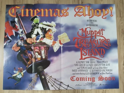 £30 • Buy Muppets Treasure Island Original Movie 1996 Poster UK Quad