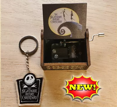 Nightmare Before Christmas Music Box Acrylic Nightmare Before Christmas Keychain • $9.95