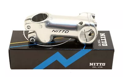 Nitto NJ-89 NJS Keirin Track Stem 1 1/8  Threadless 70mm 25.4mm Clamp Silver NEW • $85.49