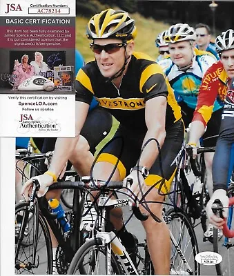 Autographed Cycling Lance Armstrong Live Strong 8x10 Photo Original With JSA • £123.51