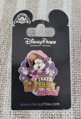 £7.92 • Buy Disney Parks Minnie Mouse Pirate Bling Is My Thing! Pin
