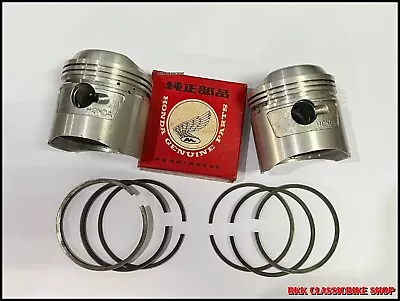 Genuine Honda 175 CD175 CA175 CB175 CL175 SL175 Piston & Rings Set 0.75 NOS • $129.77