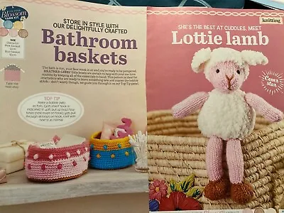 Toy Knitting Pattern Lottie Lamb Crochet Pattern Bathroom Baskets (5) • £2