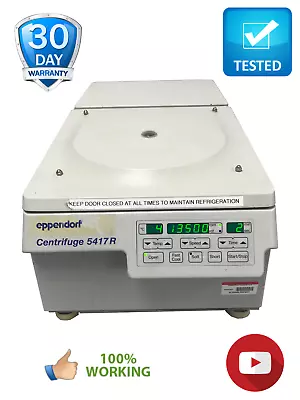 Eppendorf 5417R Centrifuge Refrigerated With Rotor Tested Working Video Warranty • $1300