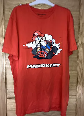 Super Mario Mario Kart T Shirt Large Vgc • £12.99