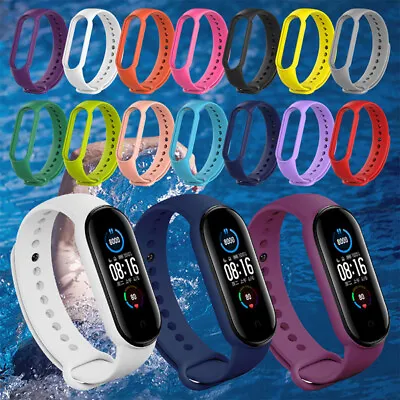 Strap For Mi Band 5 6 Miband5 Miband6 Replacement Silicone Watchband Bracelet A • $3