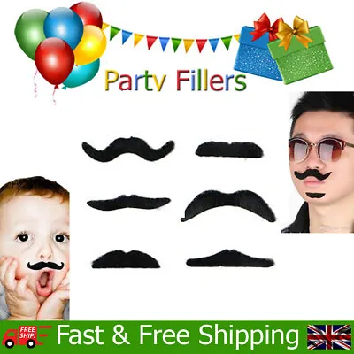 Fake Moustache Kids Children Birthday Christmas Party Bag Fillers Toys 6 Styles! • $63.15