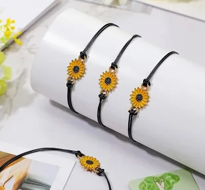 $4.56 • Buy Two Sunflower Bracelet's 