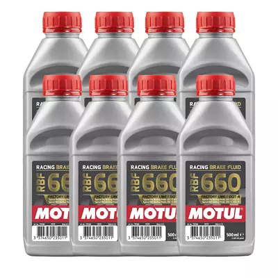 Motul RBF 660 Factory Line 100% Synthetic Racing Brake Fluid 101667 500ml 8 Pack • $150.76