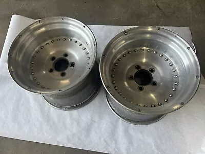 $449.99 • Buy Centerline Auto Drags 15x12 Vintage Aluminun Wheels Chevy GM Drag Race J18477