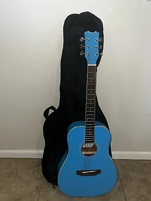 Stony River SRMD1 BLU 1/2 Size 36  Blue Mini Dreadnought Acoustic Guitar W/Case • $100