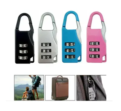 3 Pcs  Mini Cute 3 Digit Resettable Combination  Luggage Suitcase Lock Padlock • $9.99