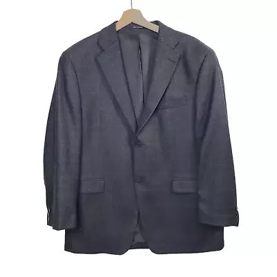 Perry Ellis 42S 2-Button Blazer Suit Jacket Notch Lapel Dark Gray Lambs Wool • $24.99