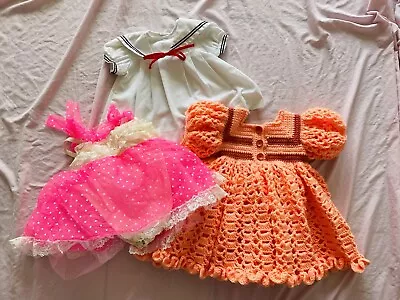 Vtg Lot Of 70s 1980s Kid Tee Toddler Retro Clothing Bundle Ballerina Knit Dress • $24.99