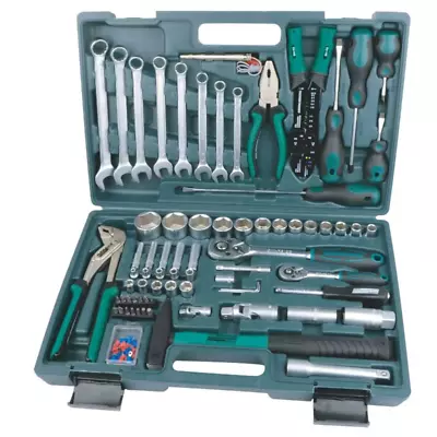 99-Piece Brüder Mannesmann Chrome Vanadium Steel Tool Set - Professional Grade D • £181.99